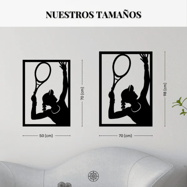 Tenista – cuadro metálico IzarFab