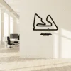 Cuadro metálico del circuito de Sakhir (Bahréin) en acero negro