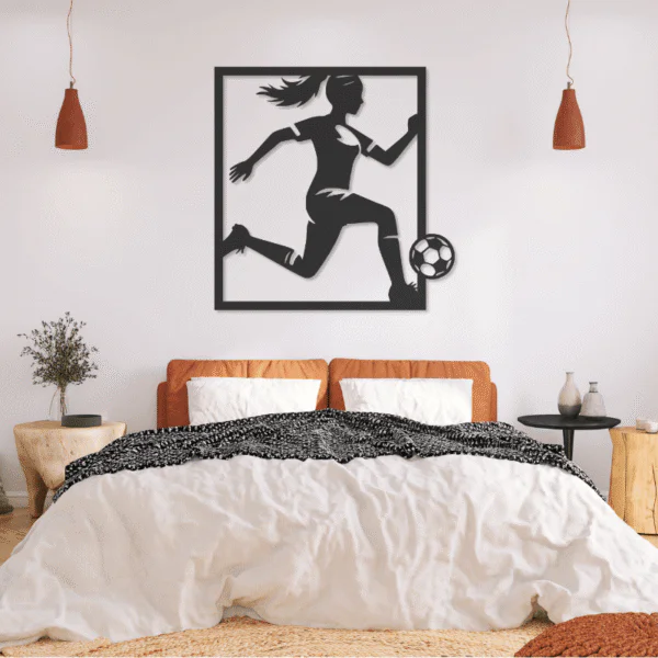 Futbolista I – cuadro metálico IzarFab