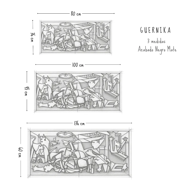 Guernica – cuadro metálico IzarFab