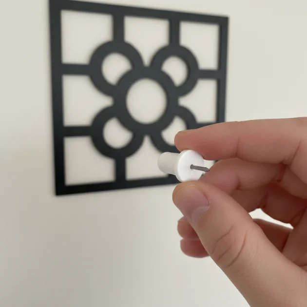 Cómo colgar un cuadro metálico en la pared con un gancho
