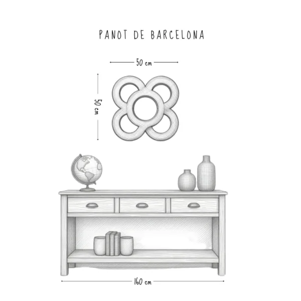 Panot de Barcelona – cuadro metálico IzarFab