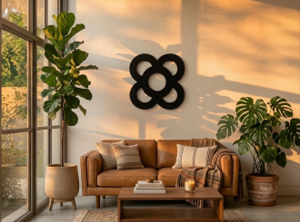 Decoración pared flor de Barcelona